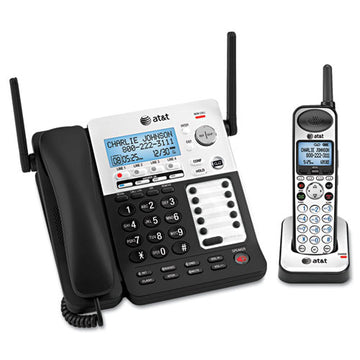 AT&T® Sb67138 Dect 6.0 Phone-answering System, 4 Line, 1 Corded-1 Cordless Handset freeshipping - TVN Wholesale